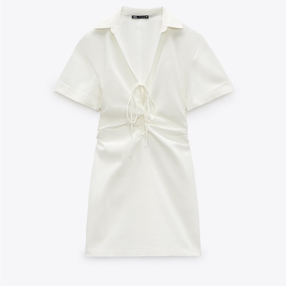 Zara linen dress XS NWT - Picture 2 of 3